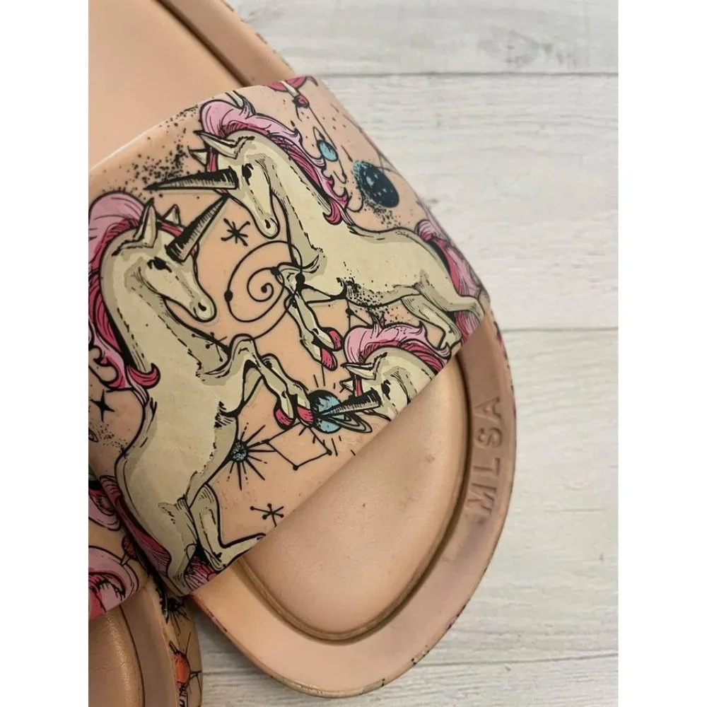 Mel by Mini Melissa Unicorn slides size 4‎